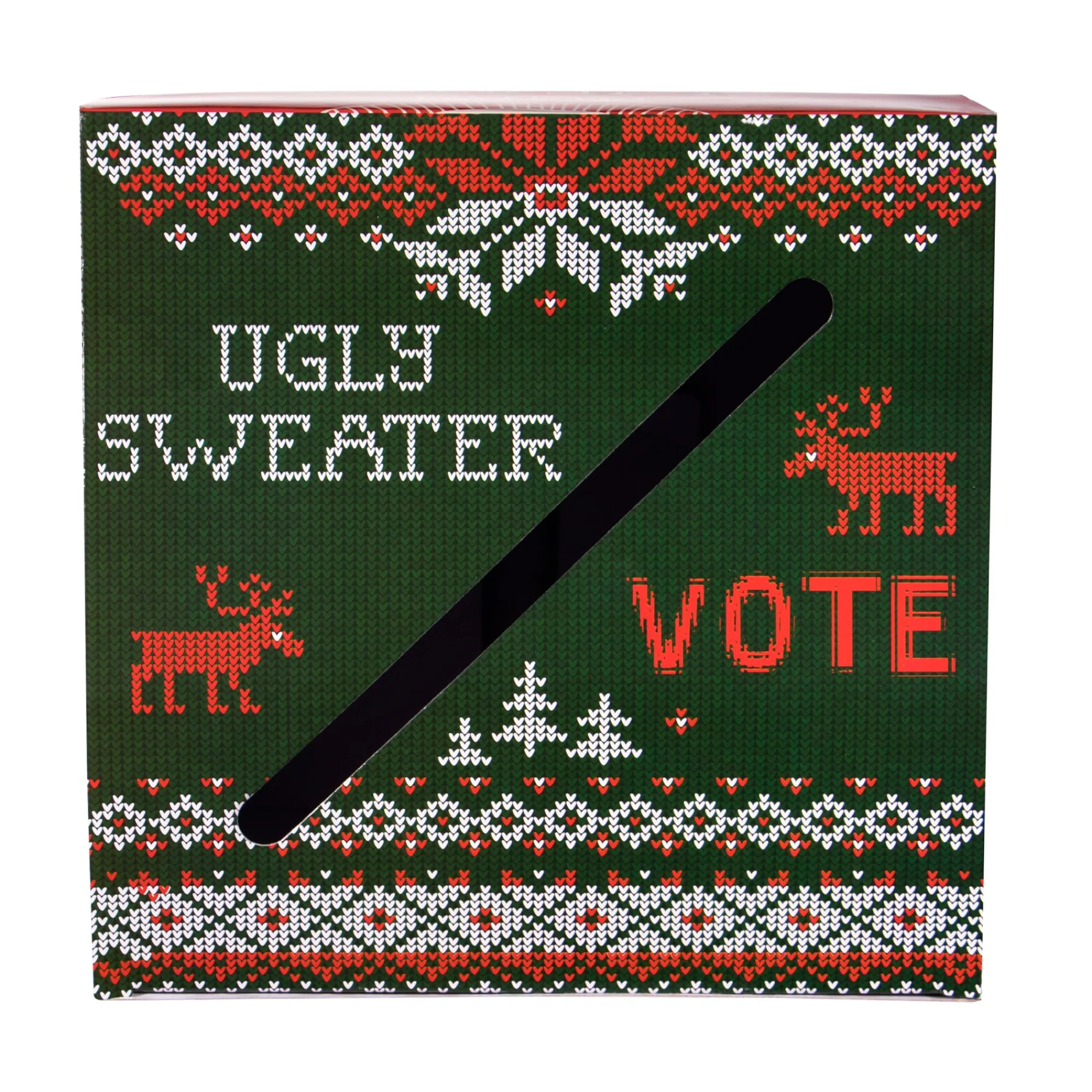 Hot Windy City Novelties Ugly Christmas Sweater Ballot Box