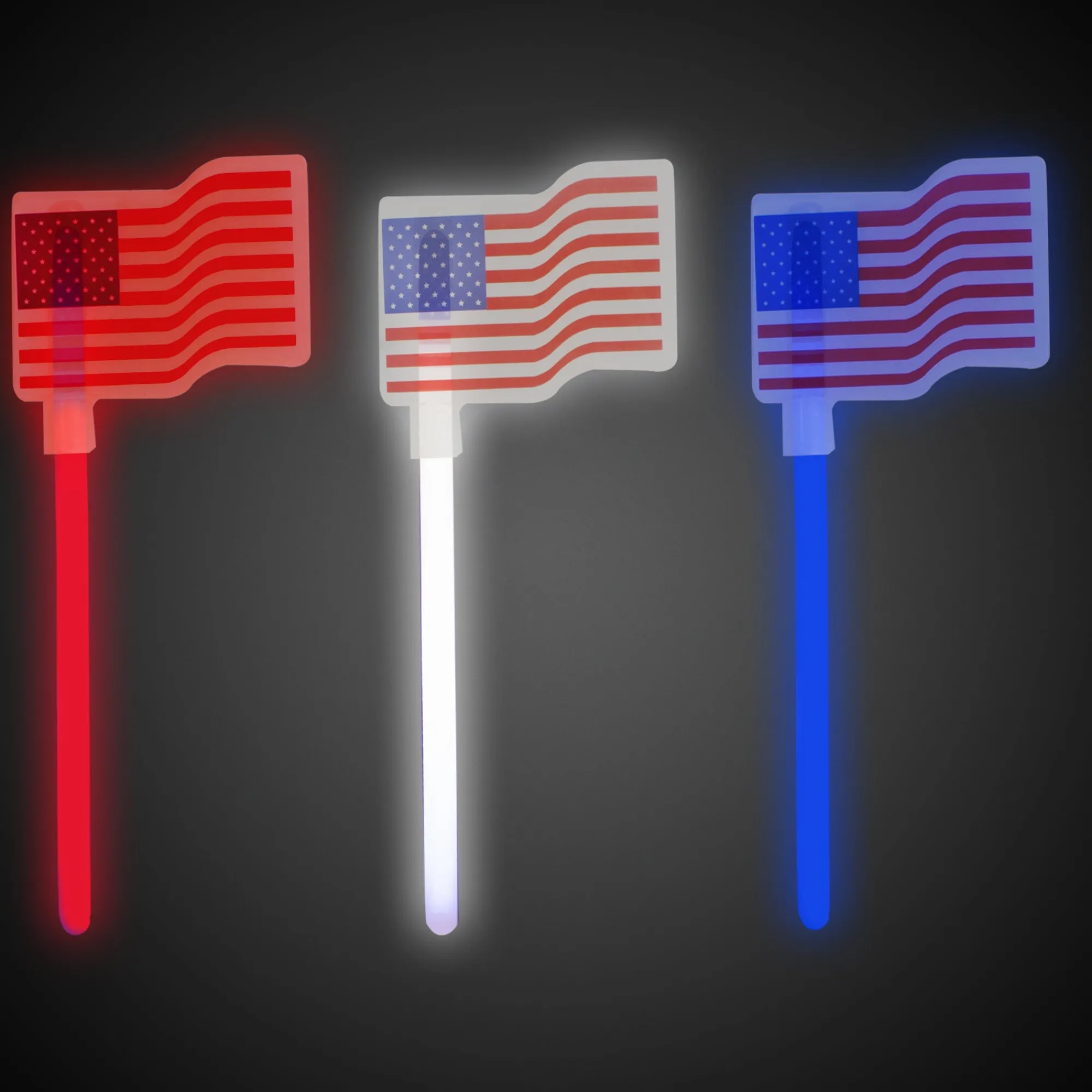 Online Windy City Novelties USA Flag Glow Wands