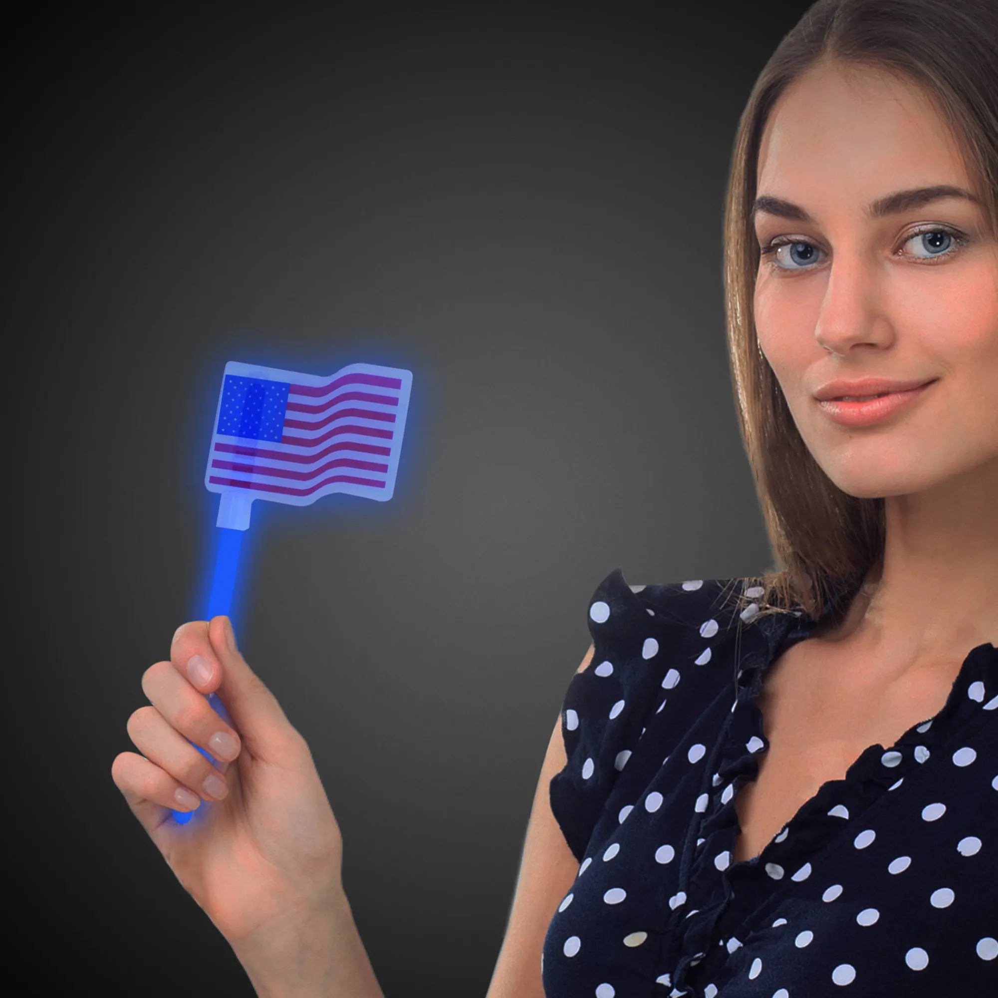 Online Windy City Novelties USA Flag Glow Wands