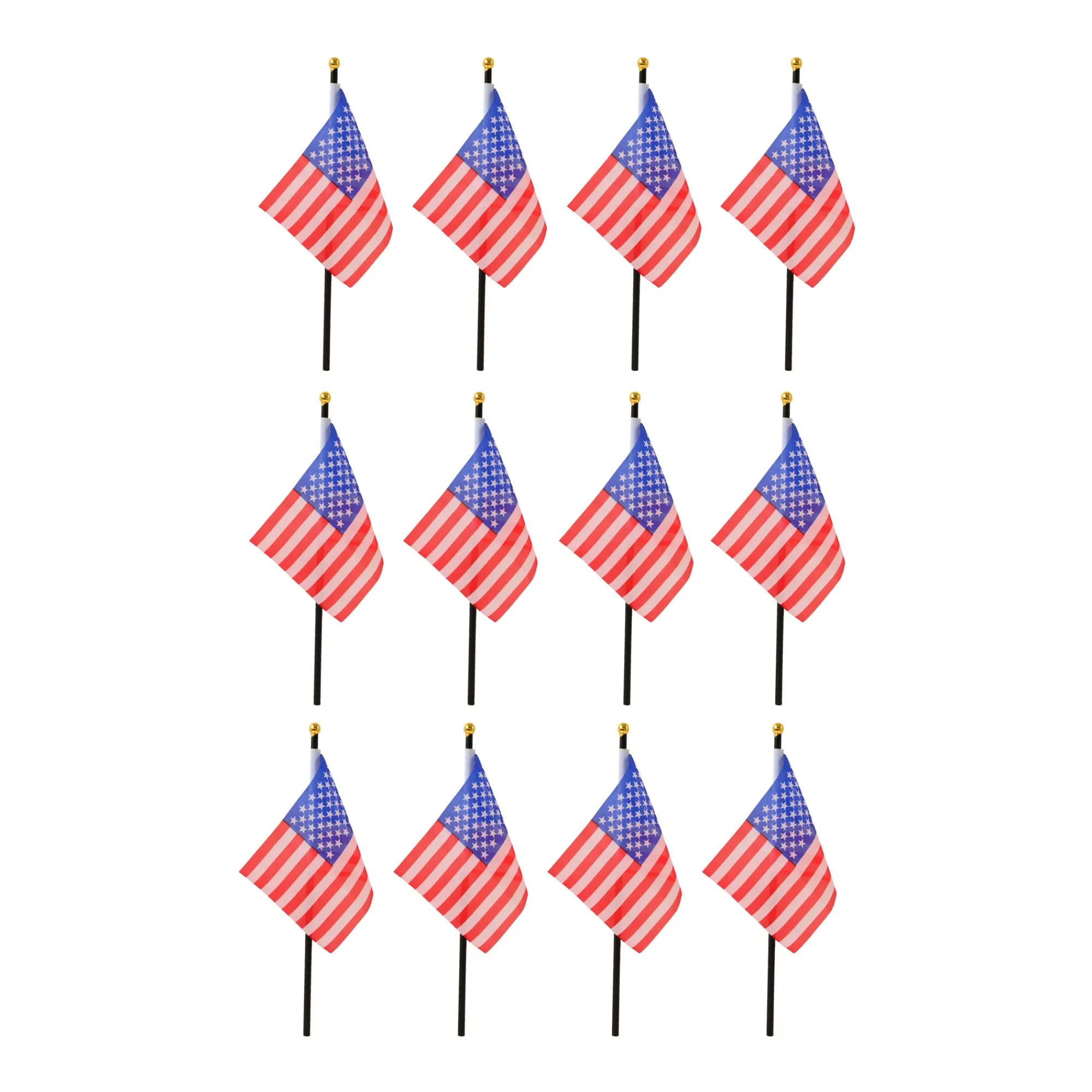 Best Windy City Novelties USA 4"x6" Cloth Flags