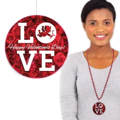 Online Windy City Novelties Valentine's Love Medallion Bead Necklaces