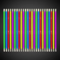 Clearance Windy City Novelties Variety Pack 9" Glow Straws Assorted Colors