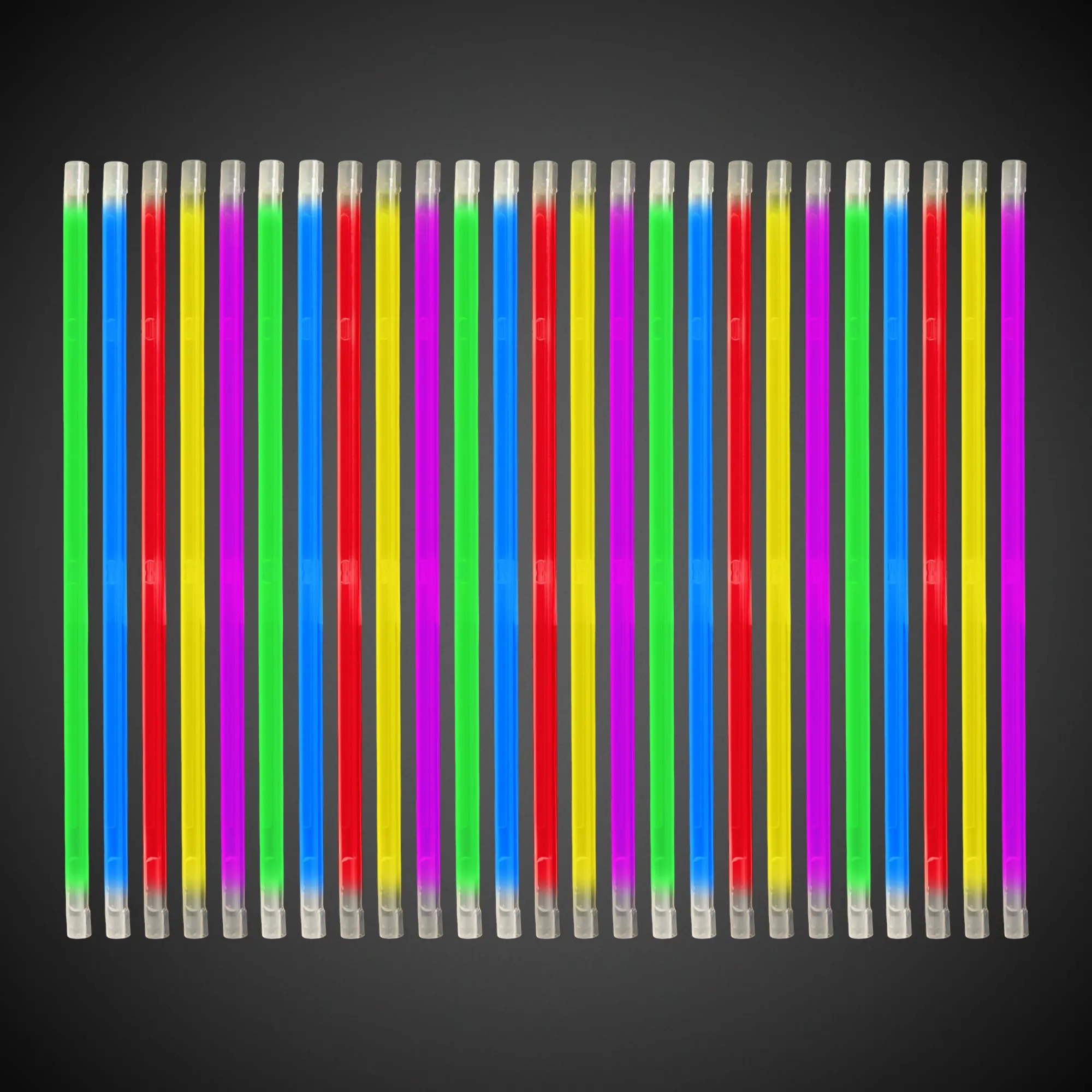 Clearance Windy City Novelties Variety Pack 9" Glow Straws Assorted Colors