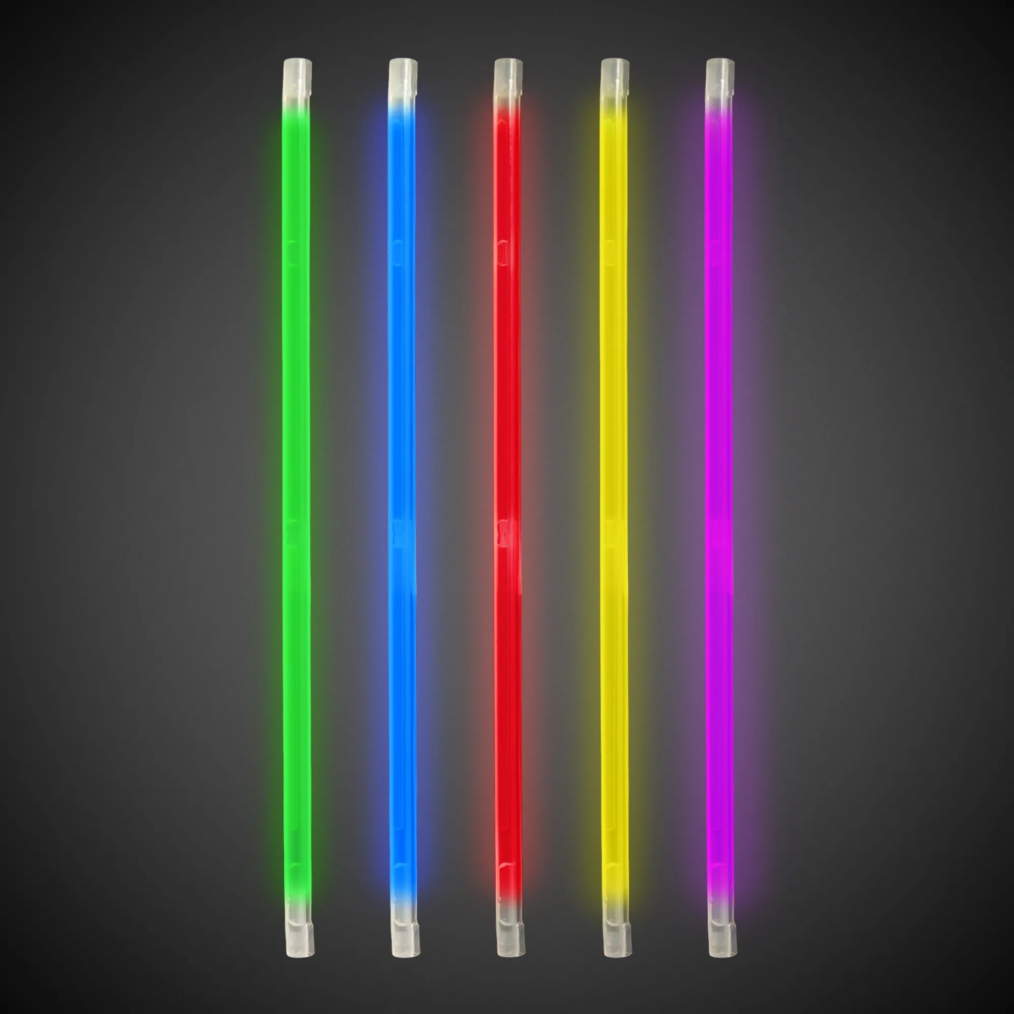 Clearance Windy City Novelties Variety Pack 9" Glow Straws Assorted Colors