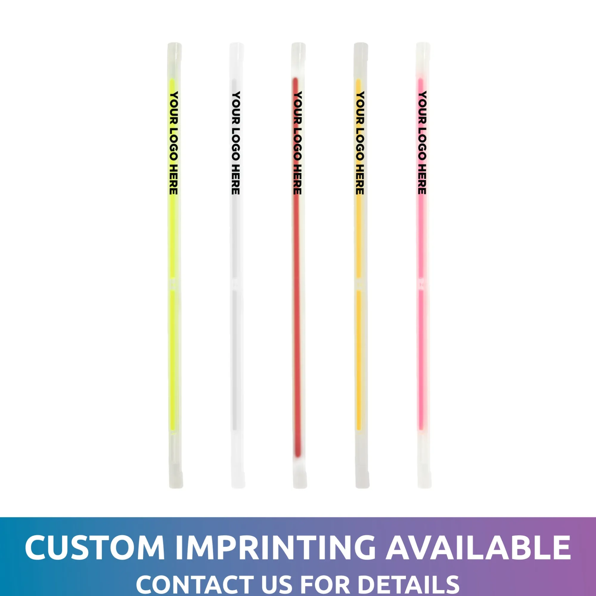 Clearance Windy City Novelties Variety Pack 9" Glow Straws Assorted Colors