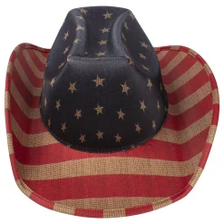 Best Windy City Novelties Vintage Patriotic Cowboy Hat