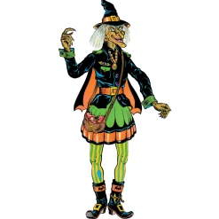 Clearance Windy City Novelties Vintage Witch Jointed Cutout