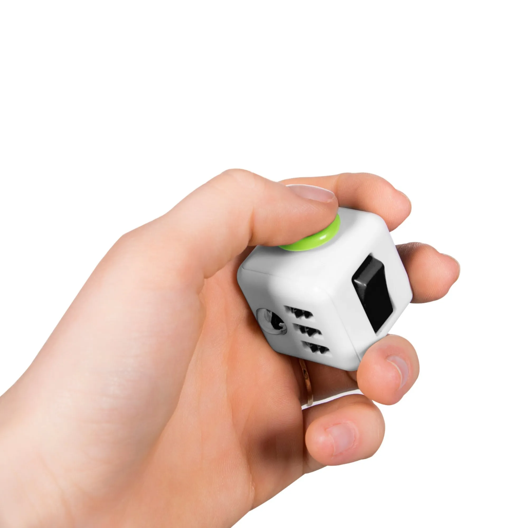 Sale Windy City Novelties White, Black & Green Focus Cube