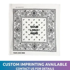 Online Windy City Novelties Cotton Bandanas White