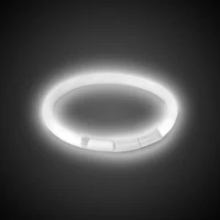 Discount Windy City Novelties 8" Glow Bracelets White