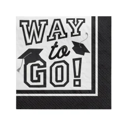 Best Windy City Novelties White Graduation Beverage Napkins