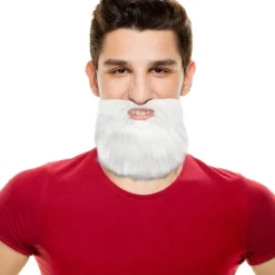 Clearance Windy City Novelties White Holiday Beards Retail Display