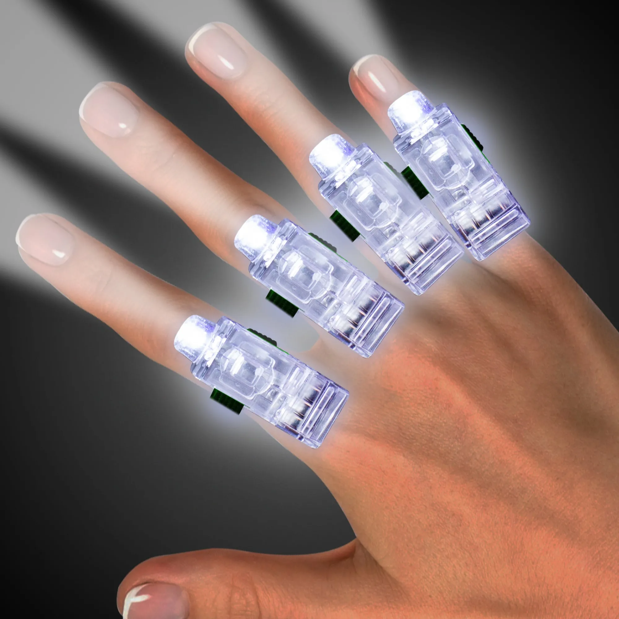Discount Windy City Novelties LED Finger Rings White