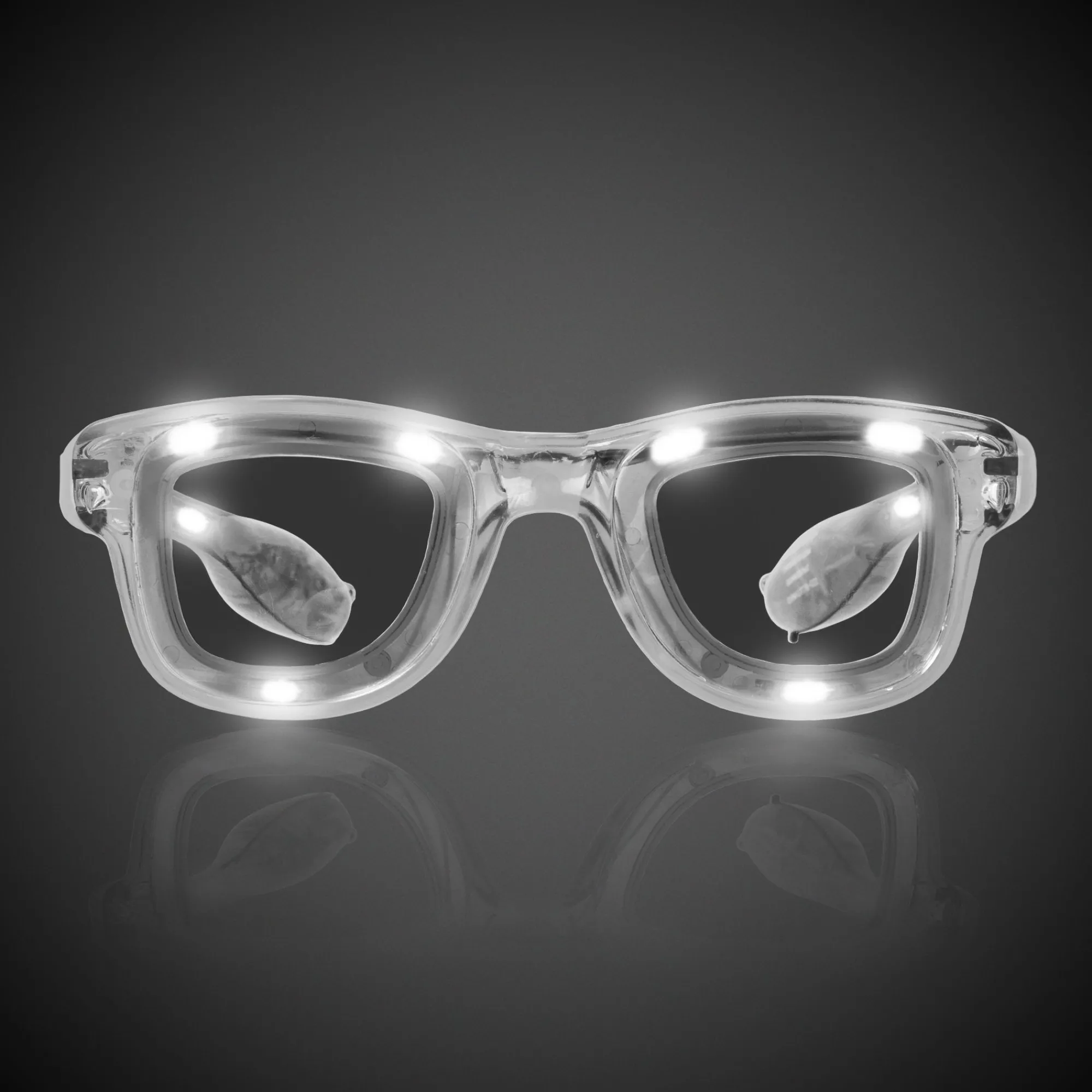 Windy City Novelties LED Retro Sunglasses White