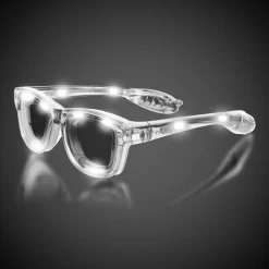Windy City Novelties LED Retro Sunglasses White