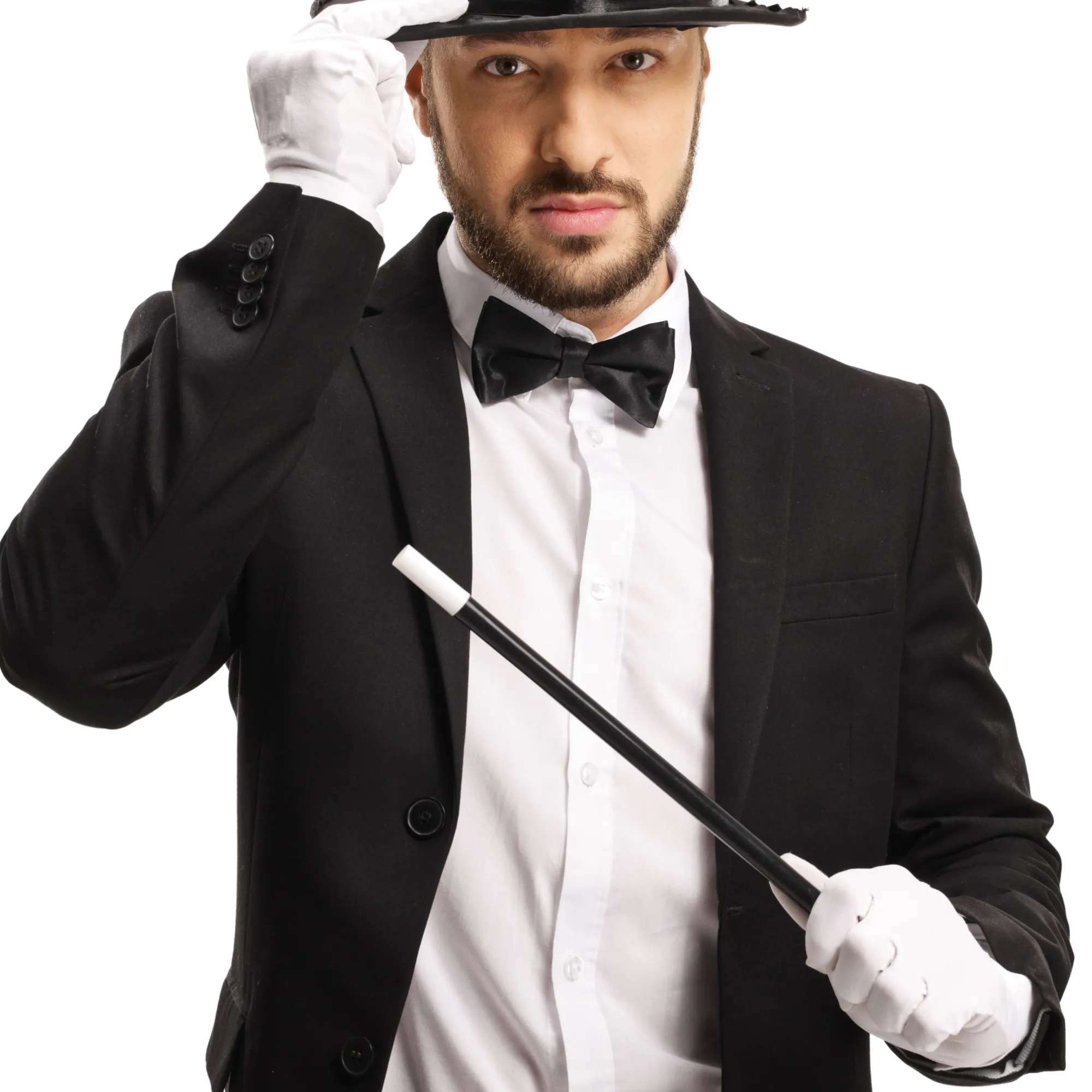 Windy City Novelties White Magician Gloves