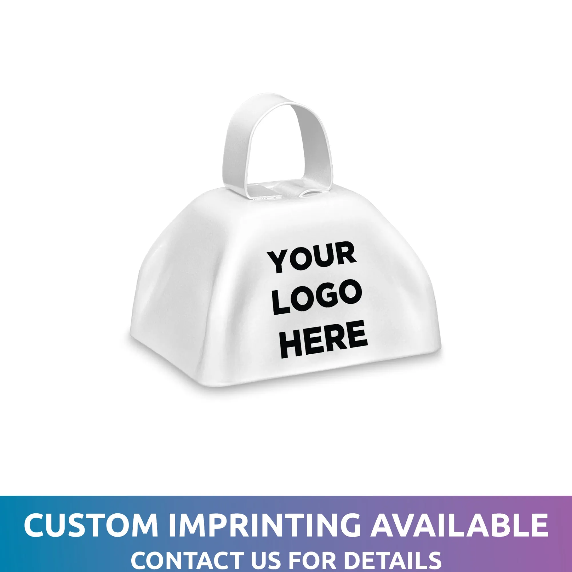 Outlet Windy City Novelties Metal Cowbells White