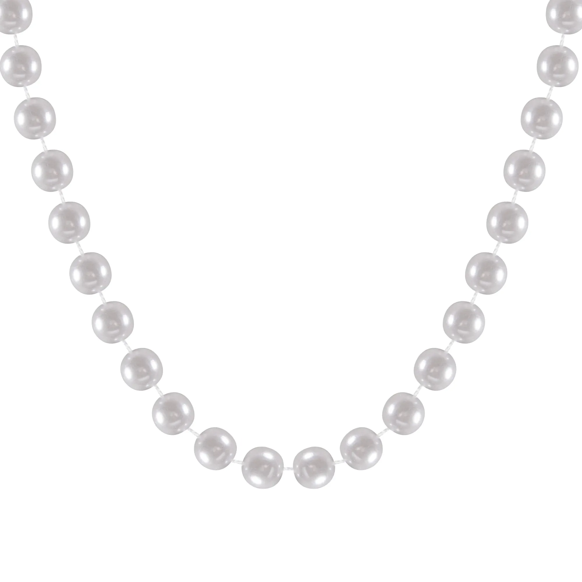 Online Windy City Novelties White 60" Pearl Bead Necklace
