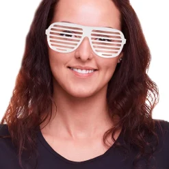 Discount Windy City Novelties White Slotted Glasses
