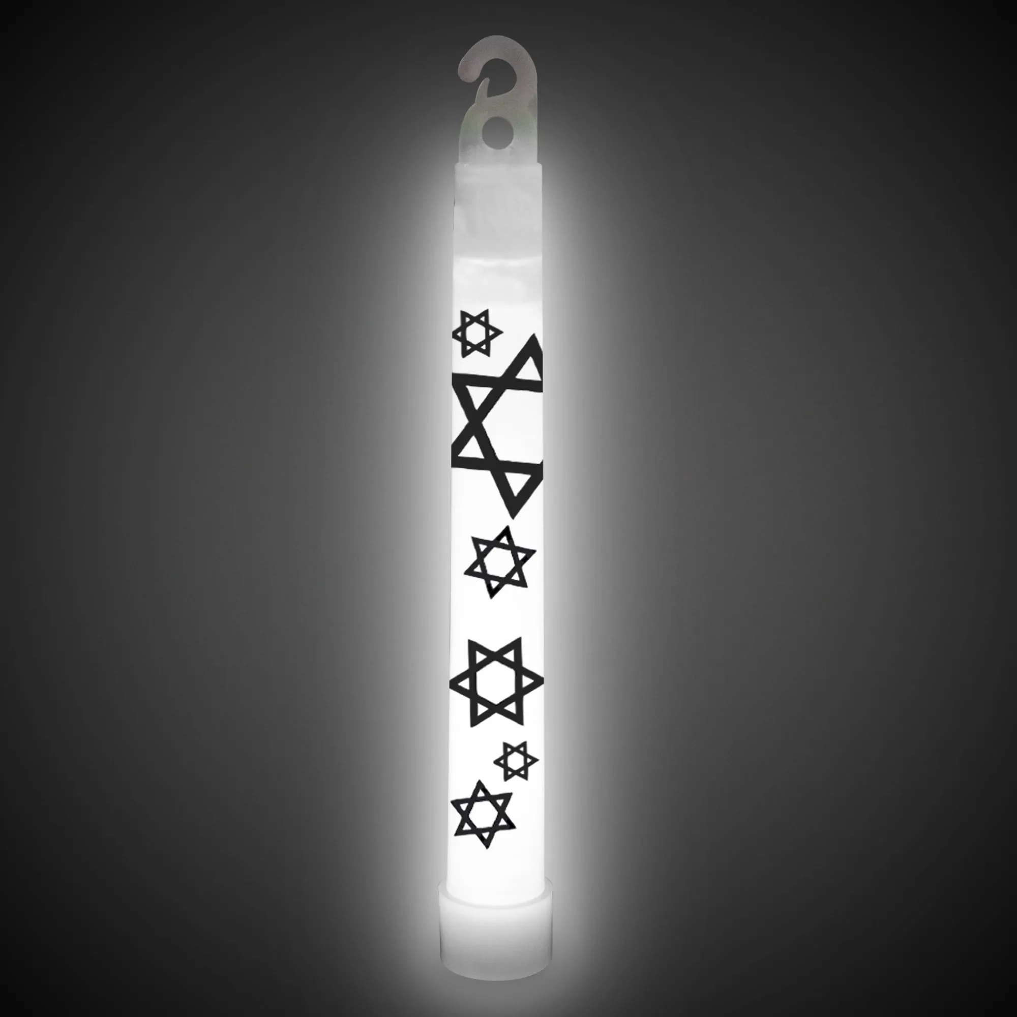 Hot Windy City Novelties Star Of David 6" Glow Sticks White