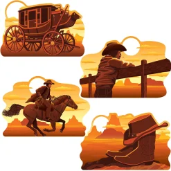 Online Windy City Novelties Wild West Cutouts