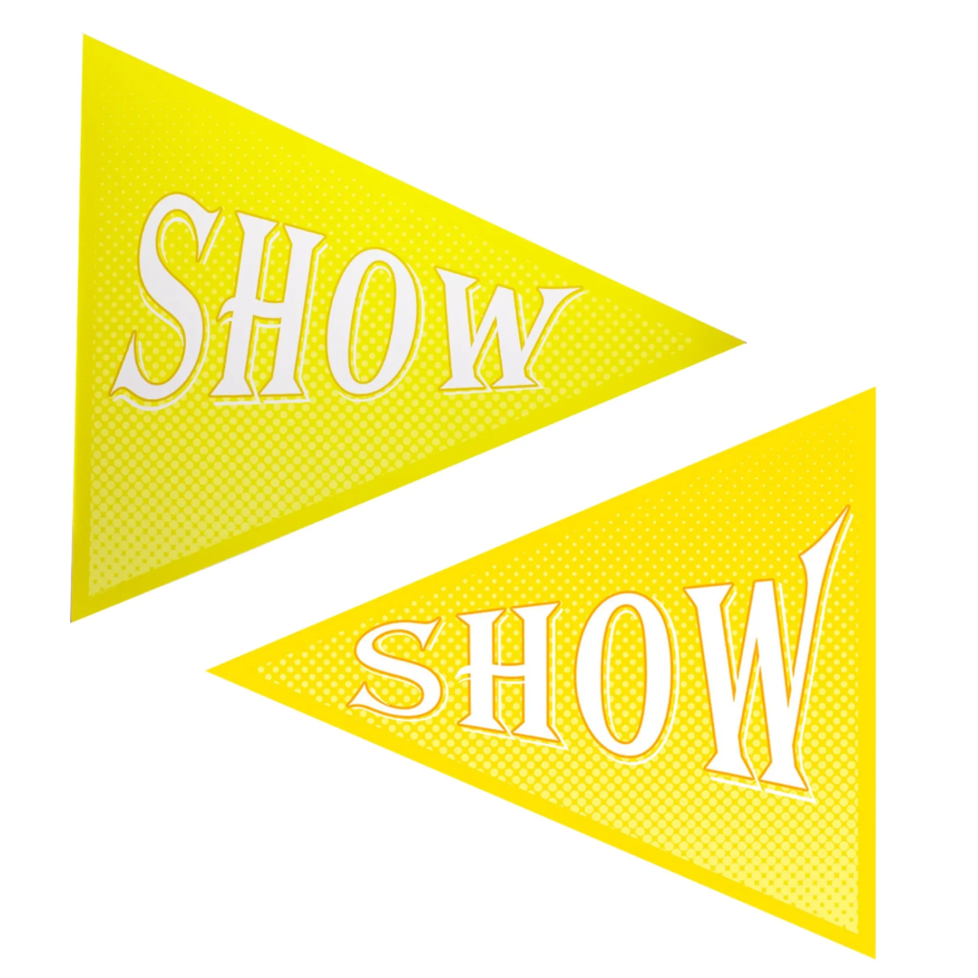 Outlet Windy City Novelties Win, Place, Show Pennant Cutouts
