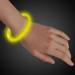 Clearance Windy City Novelties 8" Glow Bracelets Yellow