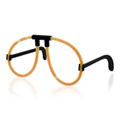 New Windy City Novelties Glow-in-the-Dark Eyeglasses Yellow
