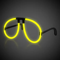 New Windy City Novelties Glow-in-the-Dark Eyeglasses Yellow