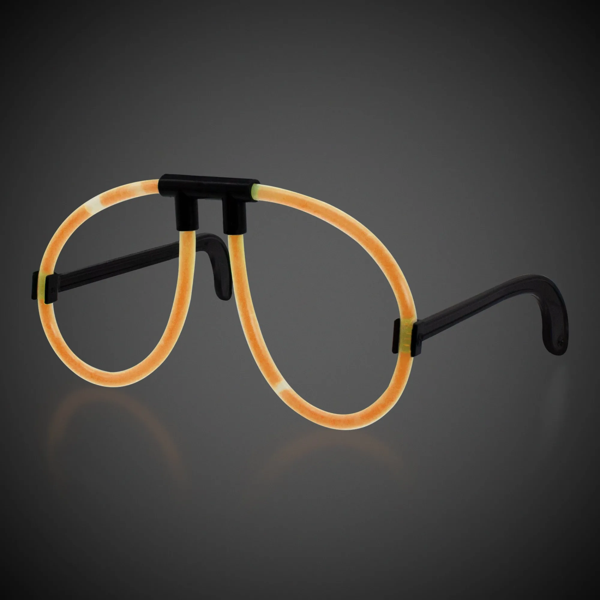 New Windy City Novelties Glow-in-the-Dark Eyeglasses Yellow