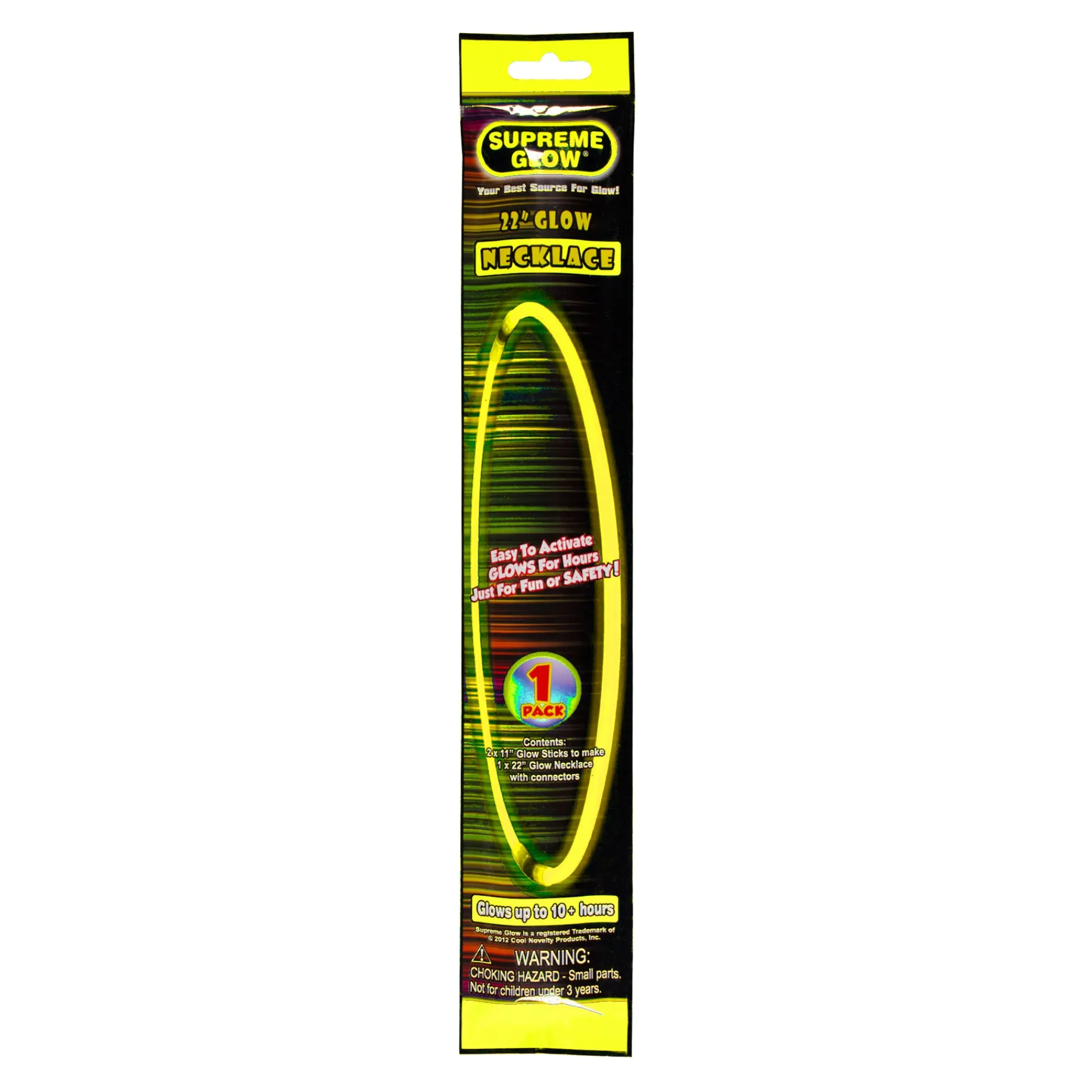 Best Windy City Novelties Glow Necklace Yellow