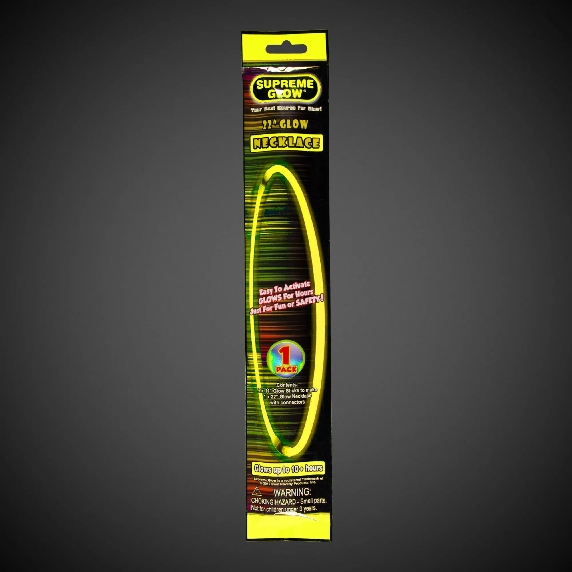 Best Windy City Novelties Glow Necklace Yellow