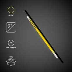 Sale Windy City Novelties Glow 9" Straws & Bracelets Yellow