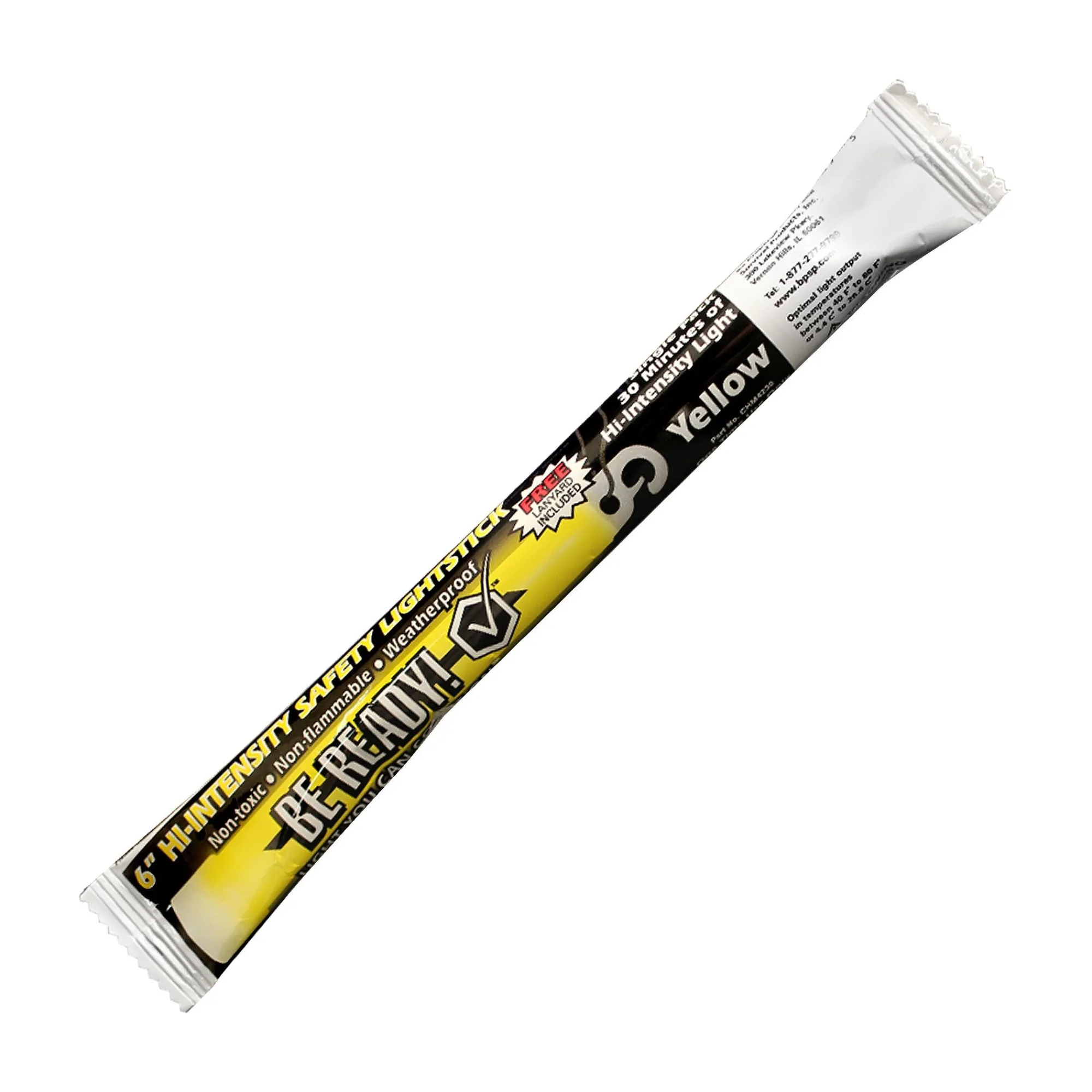 Windy City Novelties 30 Minute 6" Glow Stick Yellow