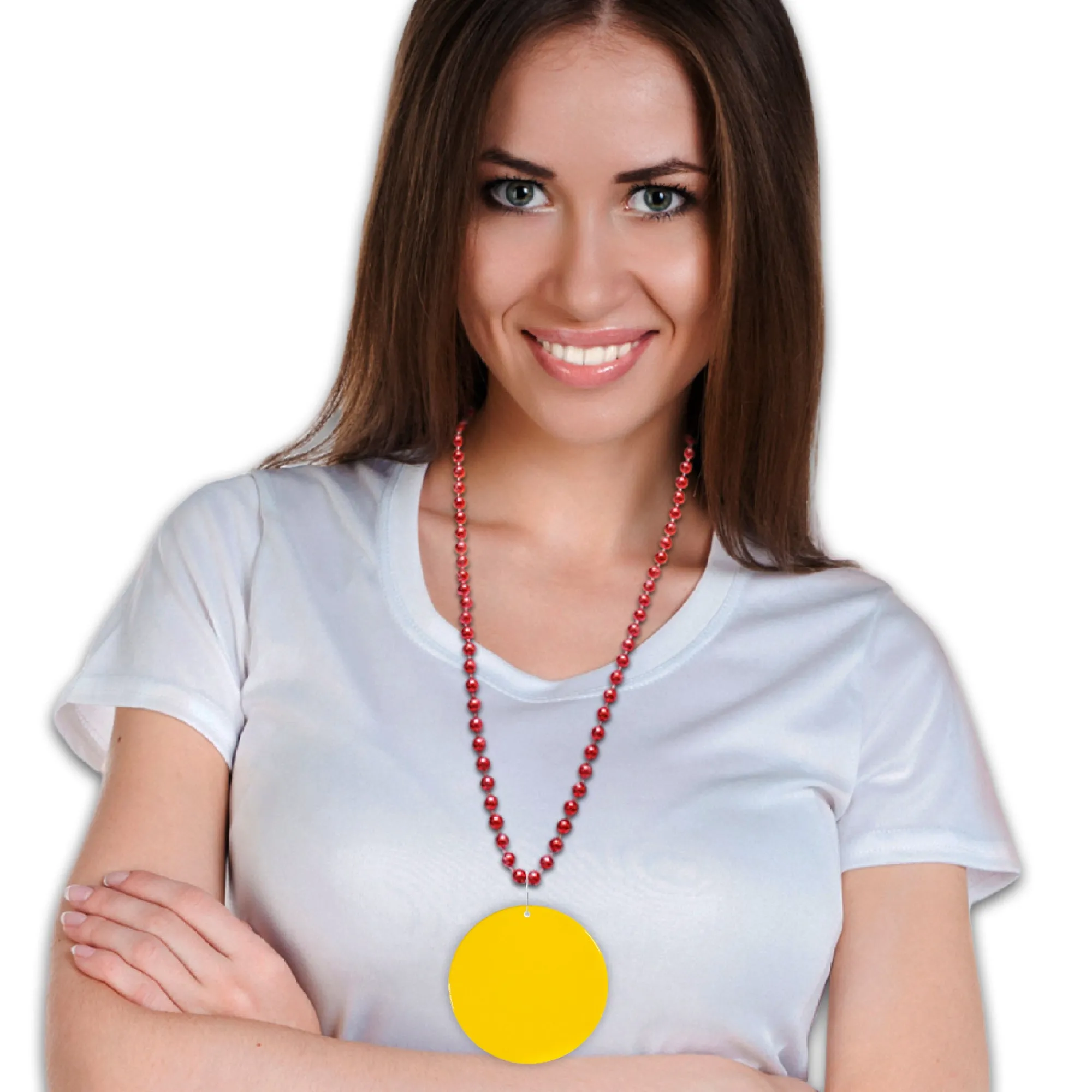 Windy City Novelties Yellow Plastic 2 1/2" Medallion