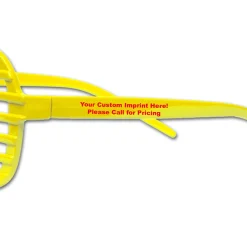 Discount Windy City Novelties Yellow Slotted Glasses