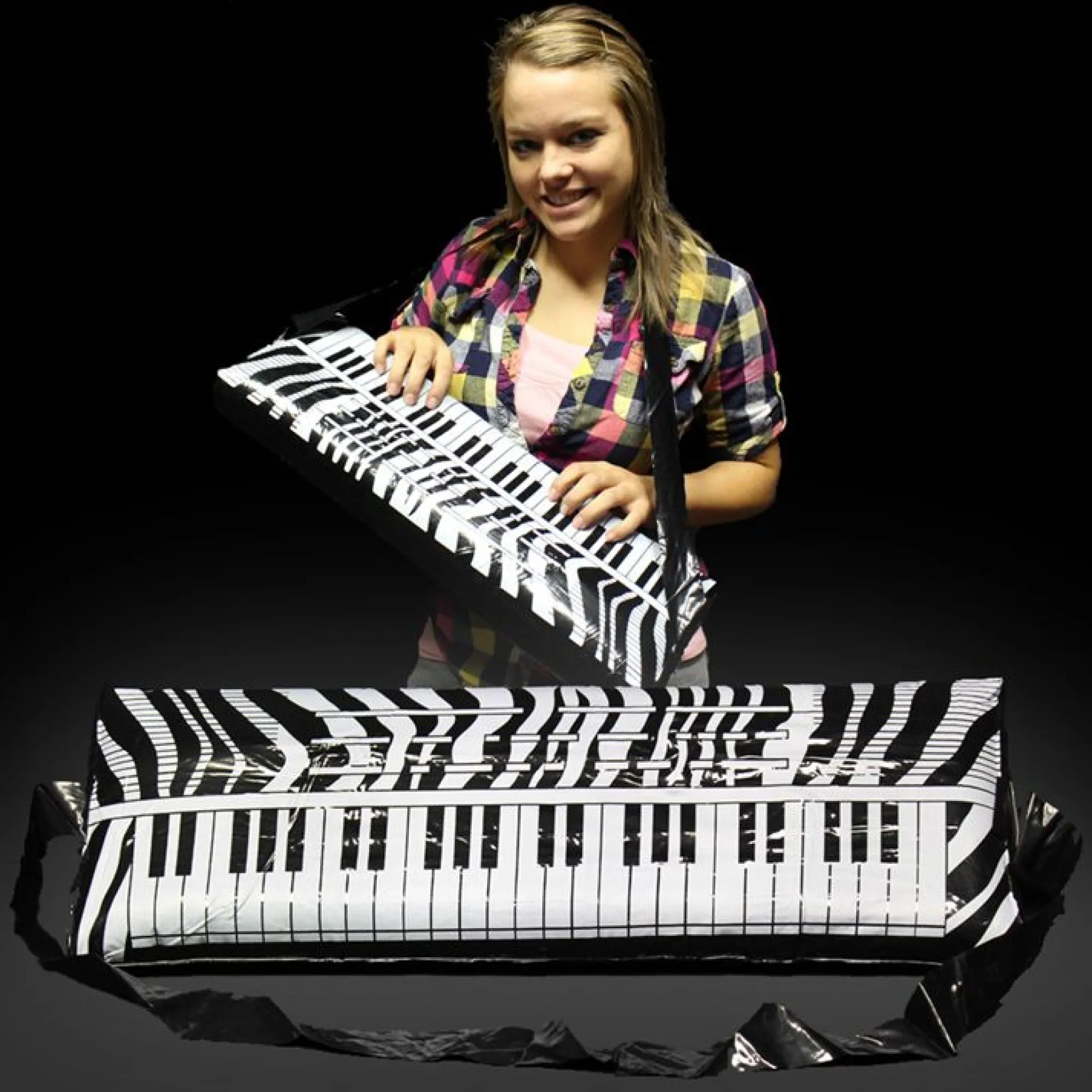 Hot Windy City Novelties Zebra Print Inflatable 24" Keyboards