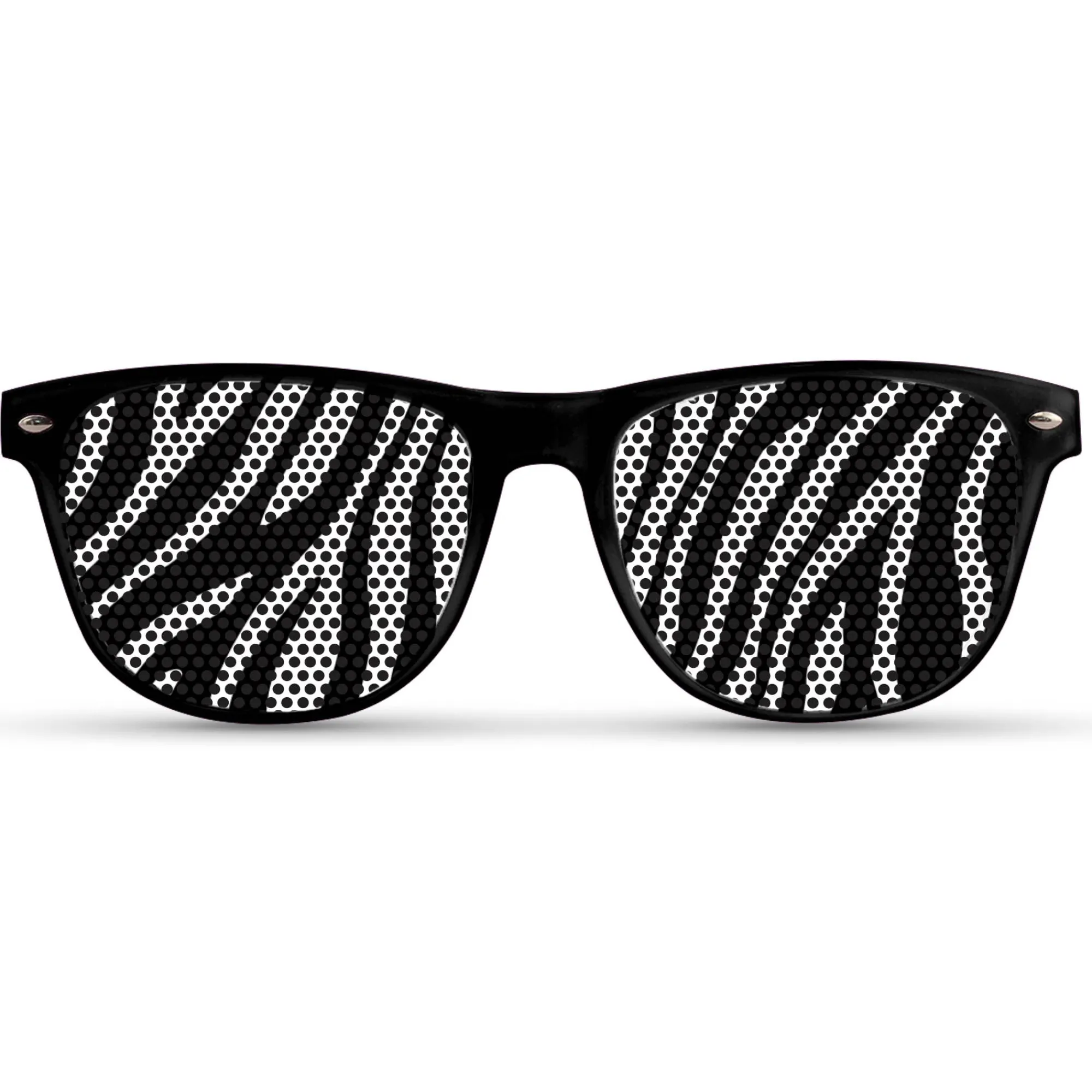 Hot Windy City Novelties Zebra Print Novelty Sunglasses
